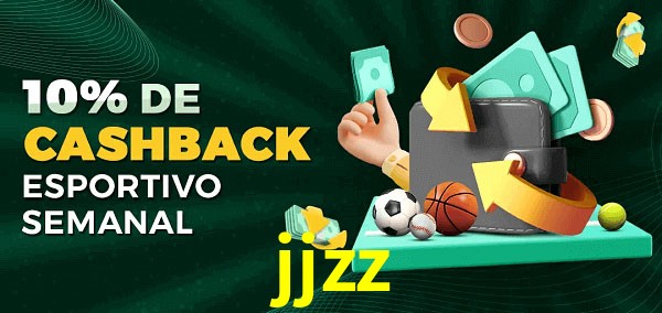 10% de bônus de cashback na jjzz